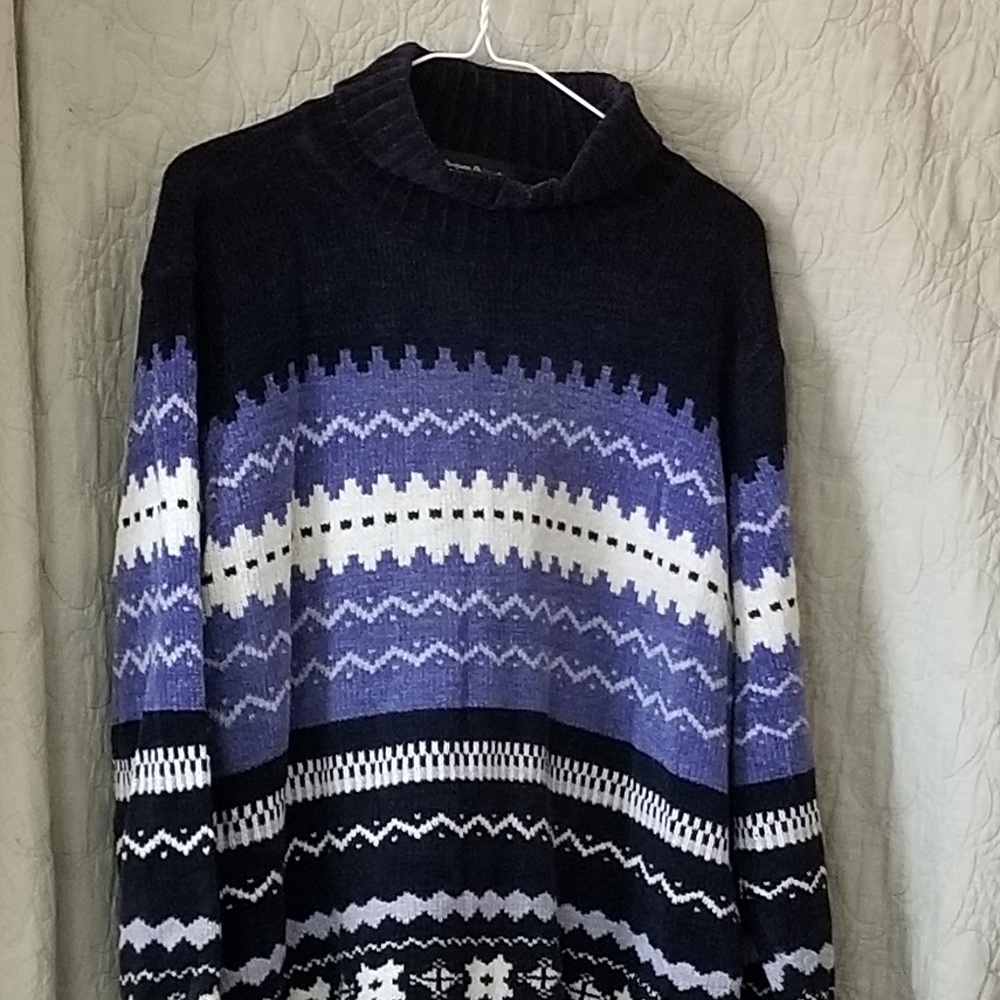 COPY - Purple-Blue/White Sweater Softness!